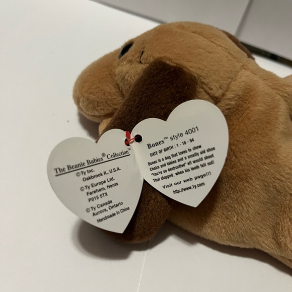Rare Ty Beanie Baby Bones Style 4001 Tag Errors 1993/1994. - Picture 3 of 5